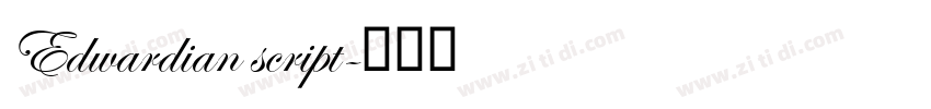 Edwardian script字体转换
